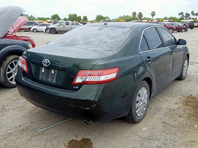 4T1BF3EK0BU635505 - 2011 TOYOTA CAMRY BASE GREEN photo 4