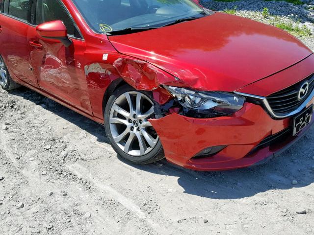 JM1GJ1W65F1179006 - 2015 MAZDA 6 GRAND TO RED photo 9