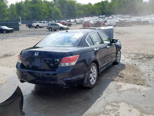 1HGCP36858A052299 - 2008 HONDA ACCORD EXL BLACK photo 4