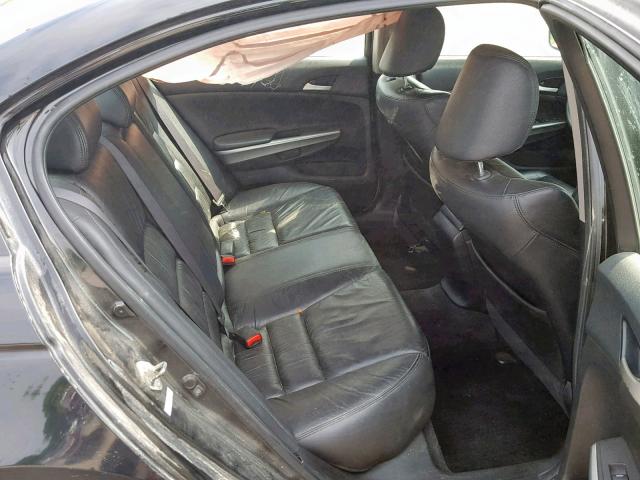 1HGCP36858A052299 - 2008 HONDA ACCORD EXL BLACK photo 6