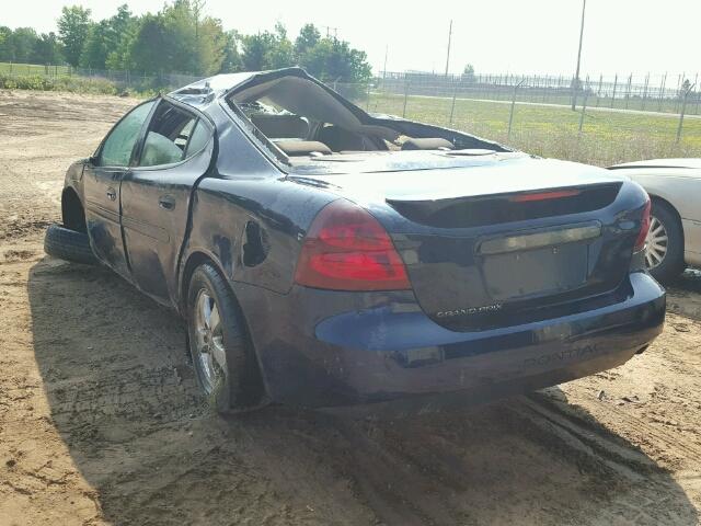 2G2WP552681104476 - 2008 PONTIAC GRAND PRIX Կապույտ լուսանկար 3