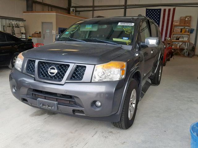 5N1BA08D18N622615 - 2008 NISSAN ARMADA SE GRAY photo 2