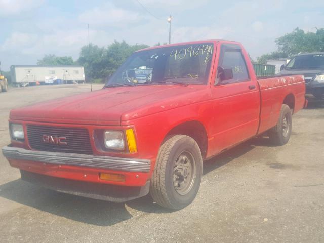 1GTCS14A0M0515716 - 1991 GMC SONOMA RED photo 2