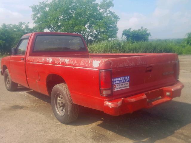 1GTCS14A0M0515716 - 1991 GMC SONOMA RED photo 3