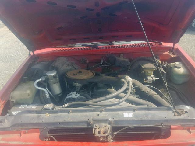 1GTCS14A0M0515716 - 1991 GMC SONOMA RED photo 7