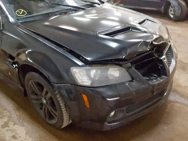 6G2ER57768L130250 - 2008 PONTIAC G8 BLACK photo 9