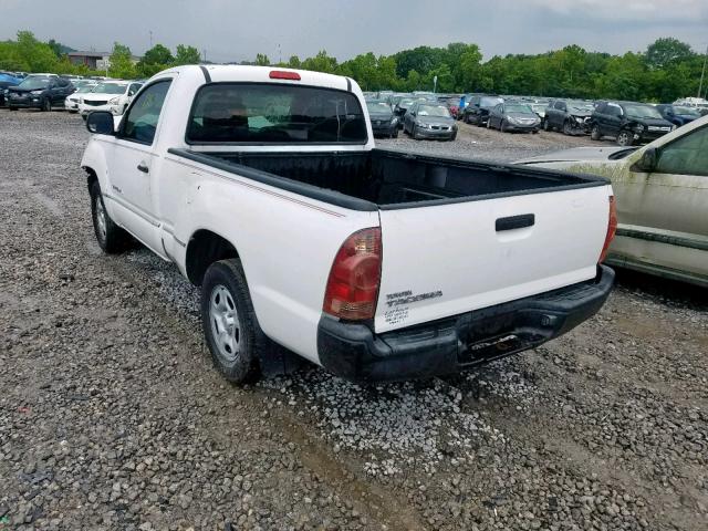 5TENX22N86Z240931 - 2006 TOYOTA TACOMA WHITE photo 3