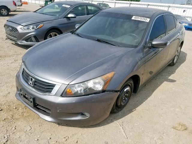 1HGCP36809A042748 - 2009 HONDA ACCORD EXL GRAY photo 2