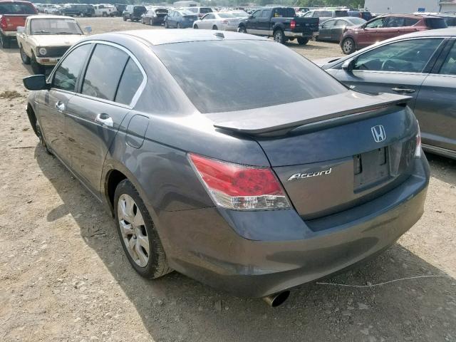 1HGCP36809A042748 - 2009 HONDA ACCORD EXL GRAY photo 3