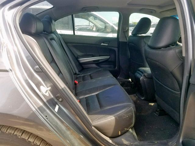 1HGCP36809A042748 - 2009 HONDA ACCORD EXL GRAY photo 6