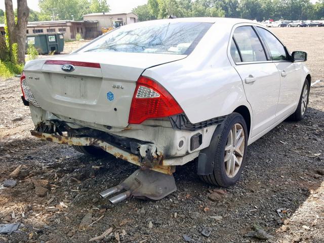 3FAHP0JA1AR222429 - 2010 FORD FUSION SEL WHITE photo 4