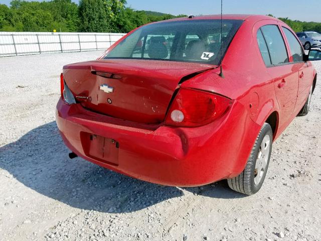 1G1AL55F477361506 - 2007 CHEVROLET COBALT LT RED photo 9