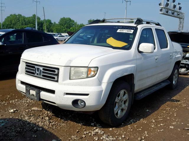 2HJYK16516H562396 - 2006 HONDA RIDGELINE WHITE photo 2