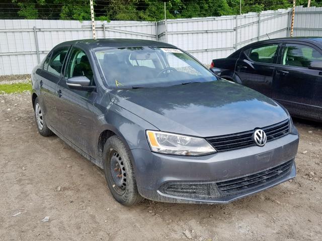 3VW2K7AJ8EM427382 - 2014 VOLKSWAGEN JETTA BASE GRAY photo 1