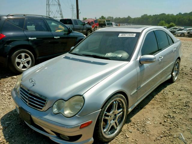 WDBRF40J65F636396 - 2005 MERCEDES-BENZ C 230K SPO SILVER photo 2