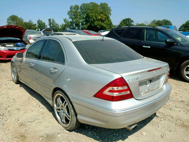 WDBRF40J65F636396 - 2005 MERCEDES-BENZ C 230K SPO SILVER photo 3