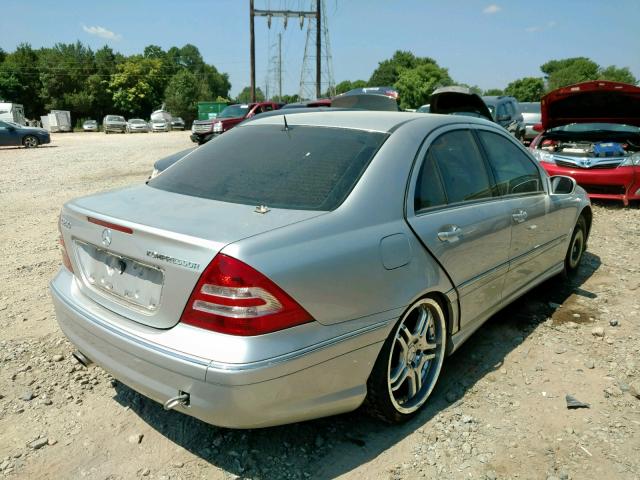 WDBRF40J65F636396 - 2005 MERCEDES-BENZ C 230K SPO SILVER photo 4