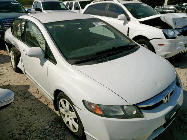 2HGFA1F51AH550113 - 2010 HONDA CIVIC LX WHITE photo 1