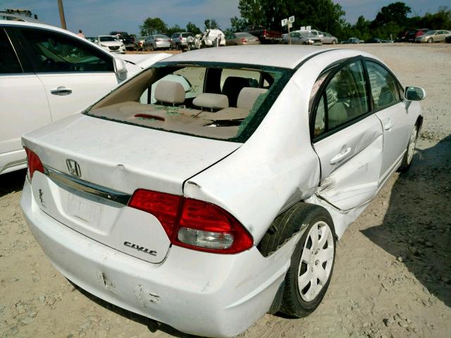 2HGFA1F51AH550113 - 2010 HONDA CIVIC LX WHITE photo 4