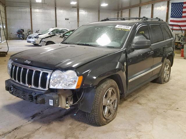 1J4HR58295C639716 - 2005 JEEP GRAND CHER BLACK photo 2