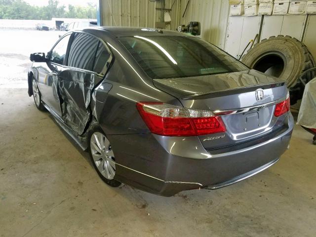 1HGCR2F88DA062825 - 2013 HONDA ACCORD EXL SILVER photo 3