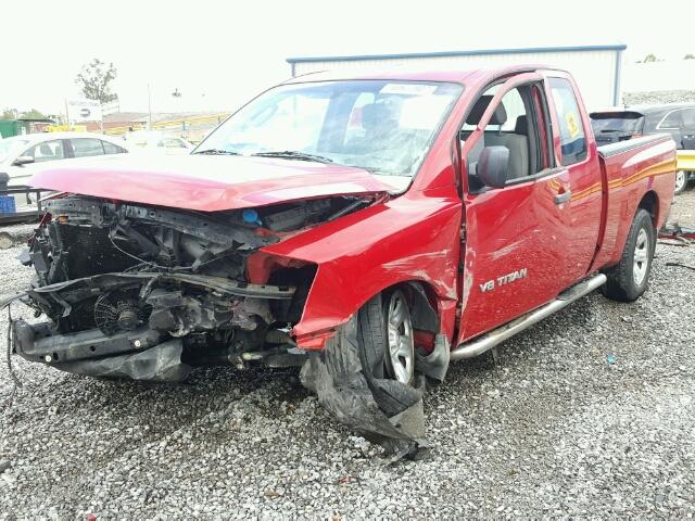 1N6AA06A36N513558 - 2006 NISSAN TITAN RED photo 2