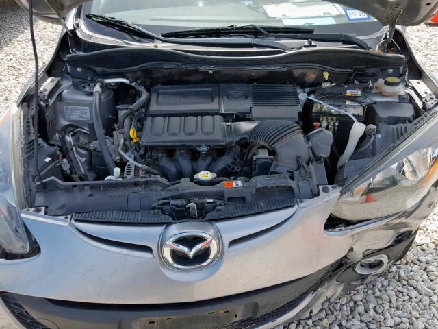 JM1DE1LY4C0131723 - 2012 MAZDA MAZDA2 SILVER photo 7