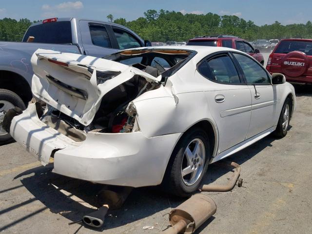 2G2WP522741284033 - 2004 PONTIAC GRAND PRIX WHITE photo 4