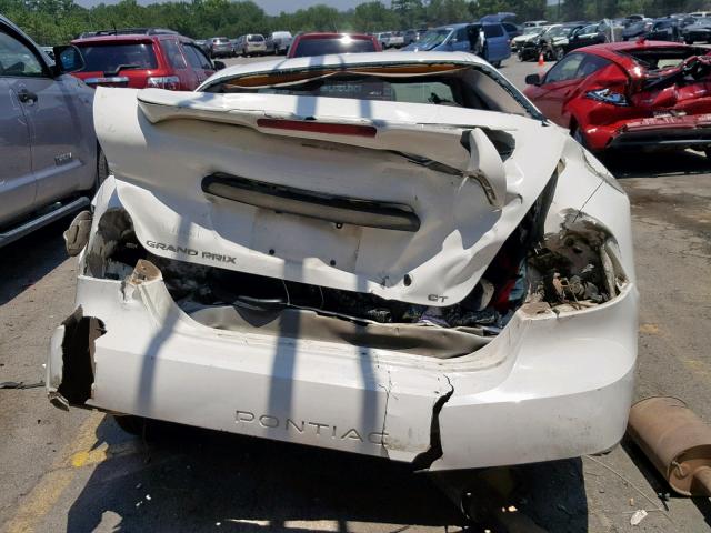 2G2WP522741284033 - 2004 PONTIAC GRAND PRIX WHITE photo 9
