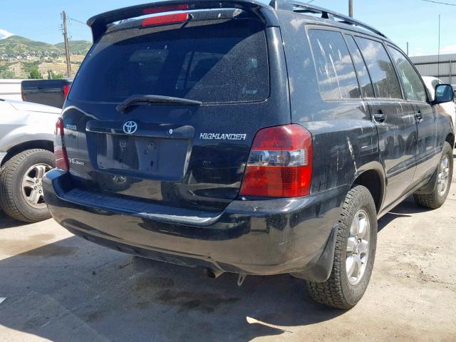 JTEEP21A170212853 - 2007 TOYOTA HIGHLANDER BLACK photo 3