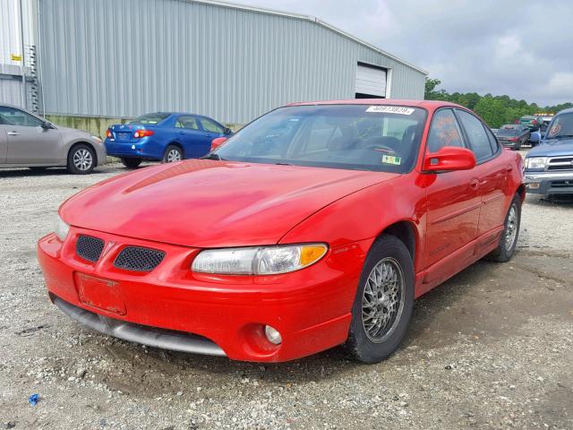 1G2WP52K8VF311086 - 1997 PONTIAC GRAND PRIX RED photo 2