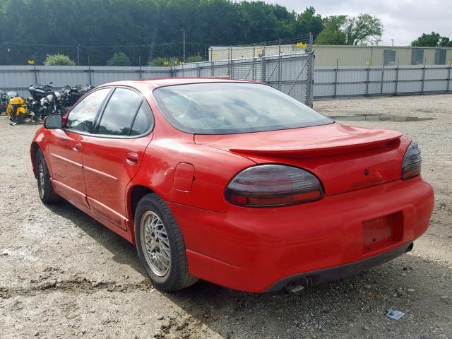 1G2WP52K8VF311086 - 1997 PONTIAC GRAND PRIX RED photo 3