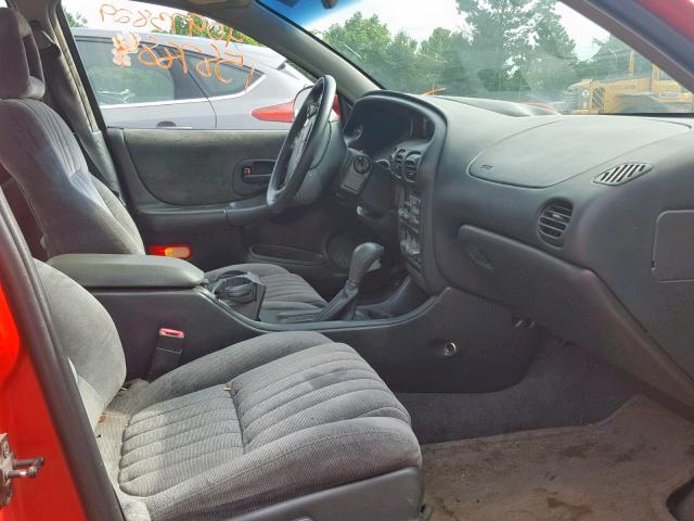 1G2WP52K8VF311086 - 1997 PONTIAC GRAND PRIX RED photo 5