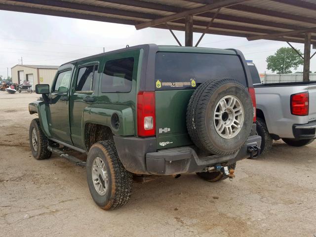 5GTDN136868184017 - 2006 HUMMER H3 GREEN photo 3