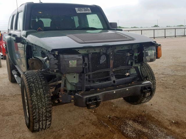 5GTDN136868184017 - 2006 HUMMER H3 GREEN photo 9