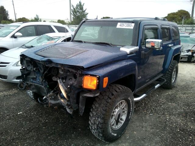 5GTDN136168154339 - 2006 HUMMER H3 BLUE photo 2