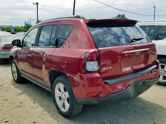 1C4NJDBB2ED891997 - 2014 JEEP COMPASS SP წითელი ფოტო 3