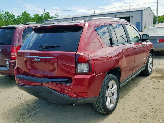 1C4NJDBB2ED891997 - 2014 JEEP COMPASS SP წითელი ფოტო 4