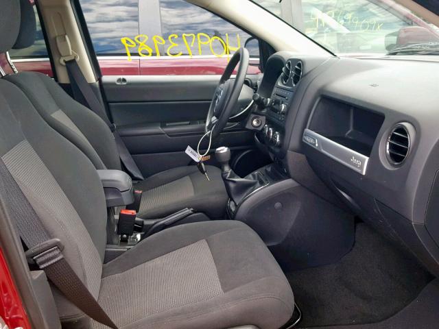 1C4NJDBB2ED891997 - 2014 JEEP COMPASS SP წითელი ფოტო 5