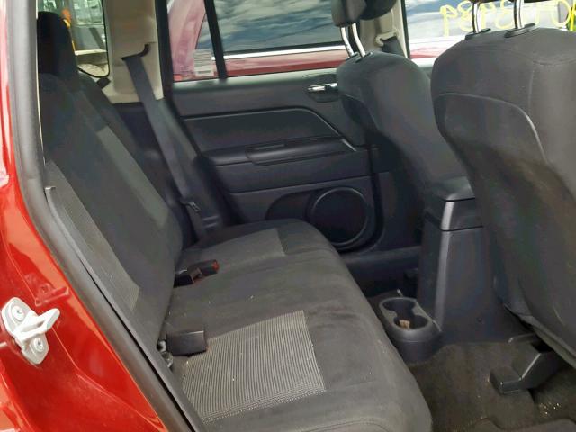 1C4NJDBB2ED891997 - 2014 JEEP COMPASS SP წითელი ფოტო 6