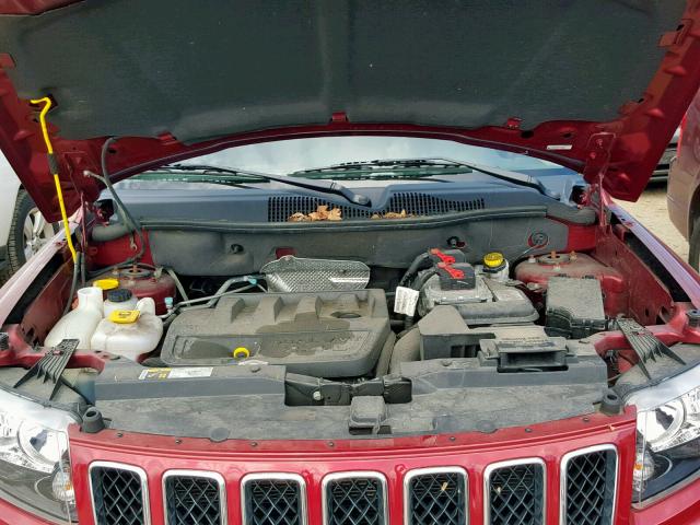 1C4NJDBB2ED891997 - 2014 JEEP COMPASS SP წითელი ფოტო 7