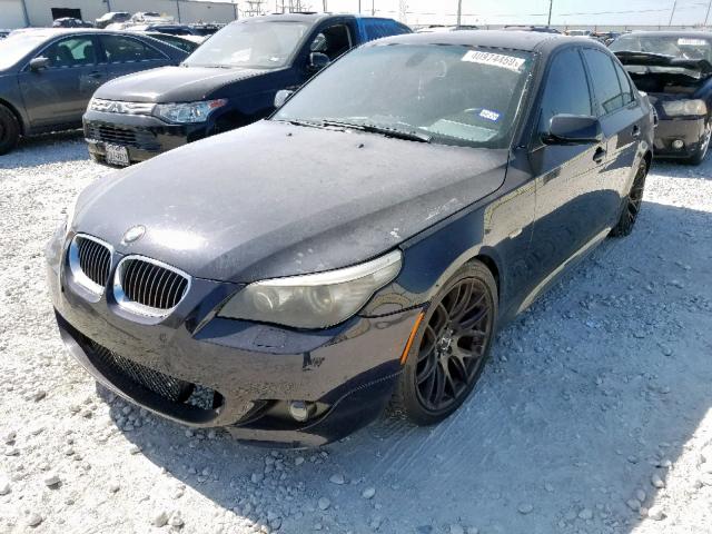 WBANW53528CT48625 - 2008 BMW 550 I BLACK photo 2