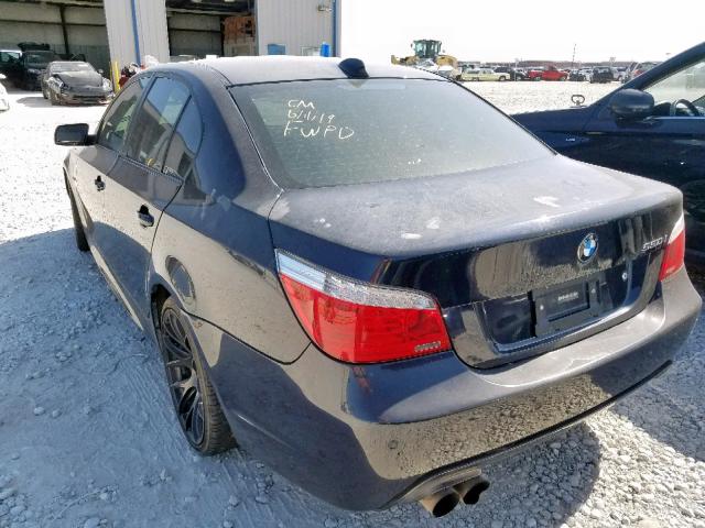 WBANW53528CT48625 - 2008 BMW 550 I BLACK photo 3