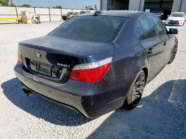 WBANW53528CT48625 - 2008 BMW 550 I BLACK photo 4