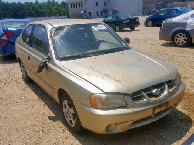 KMHCG35C01U083819 - 2001 HYUNDAI ACCENT GS GOLD photo 1