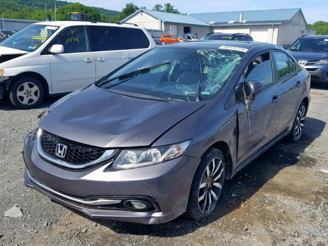 2HGFB2F9XEH536822 - 2014 HONDA CIVIC EXL 灰色 照片 2