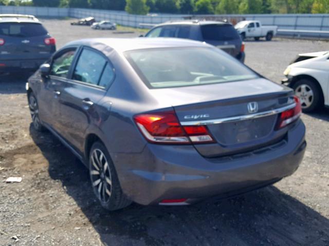 2HGFB2F9XEH536822 - 2014 HONDA CIVIC EXL 灰色 照片 3