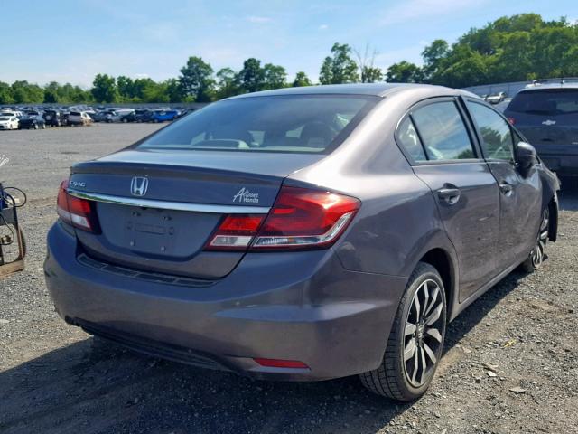 2HGFB2F9XEH536822 - 2014 HONDA CIVIC EXL 灰色 照片 4