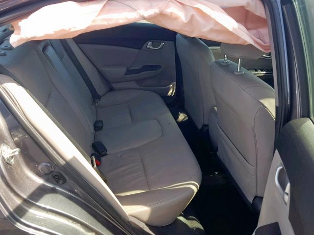 2HGFB2F9XEH536822 - 2014 HONDA CIVIC EXL 灰色 照片 6