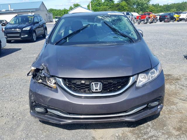 2HGFB2F9XEH536822 - 2014 HONDA CIVIC EXL 灰色 照片 9